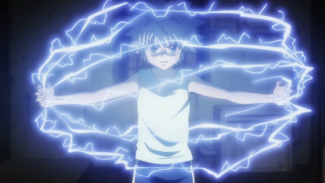 Killua using transmutation