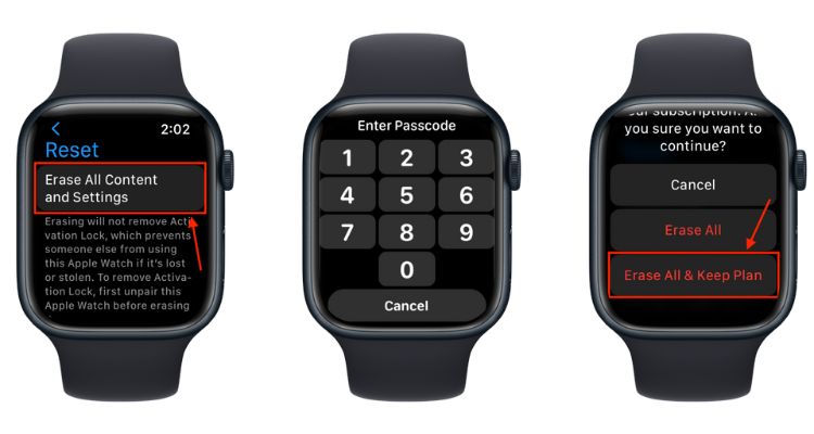 Reset apple watch without iphone new arrivals