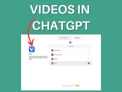 A screenshot teasing videos in ChatGPT