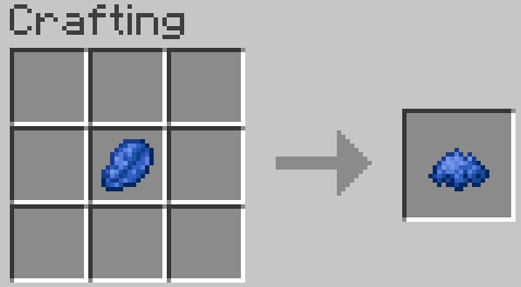 Recette Artisanale De Colorant Bleu Dans Minecraft