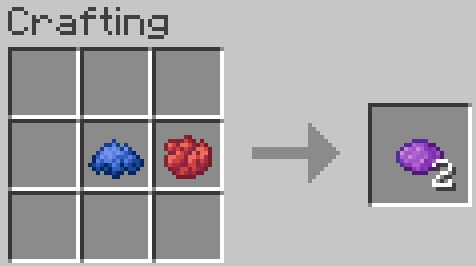 Recette Artisanale De Colorant Violet Dans Minecraft