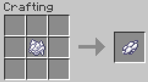Crafting recipe of white dye in Minecraft