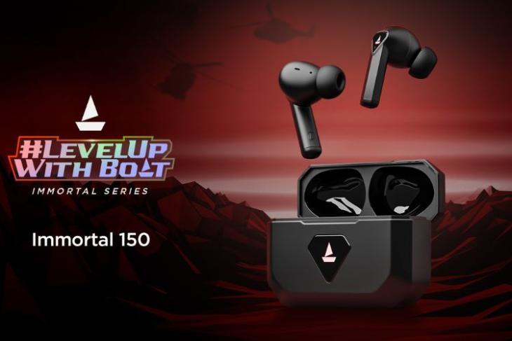 boAt Immortal 150 showcased in black color