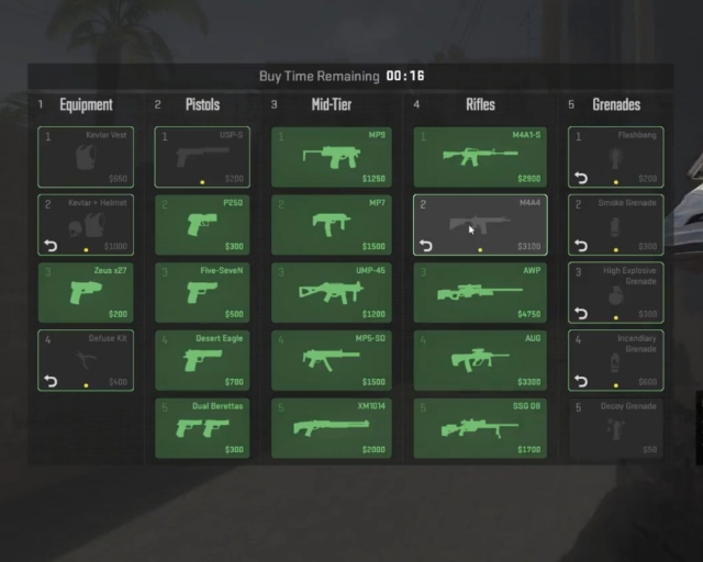 Counter-Strike 2 now lets you undo buy menu purchases, ending an