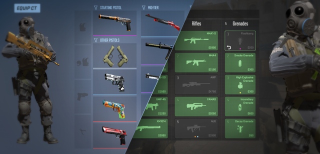 Counter Strike 2 Weapons Loadout CS2 Buy Menu 