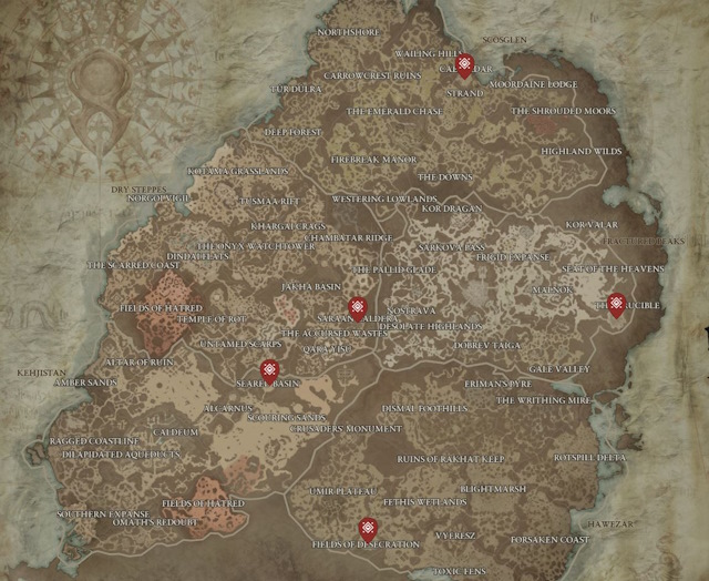 World boss locations