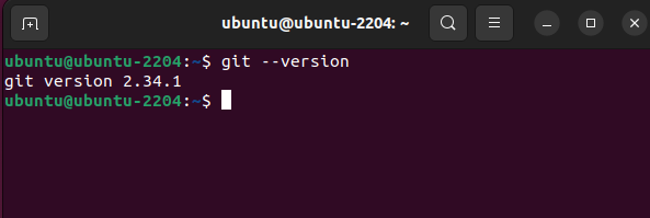 verifying the installation of git