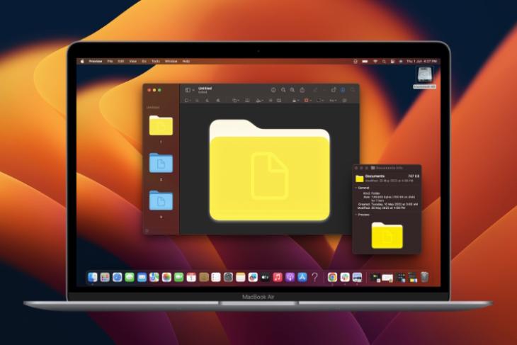 how to change macbook folder icon