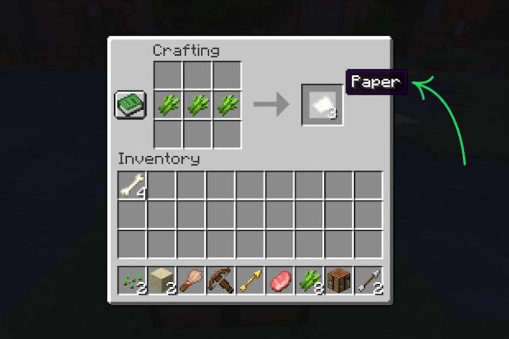 how to make paper in minecraft