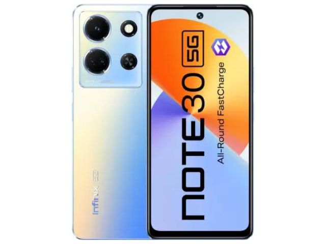 Telefone Infinix Note 30 5G chega a menos de Rs 20.000 2 Infinix Note 30 5G em azul interestelar