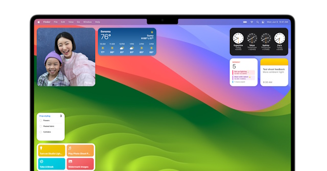 macos sonoma desktop widgets