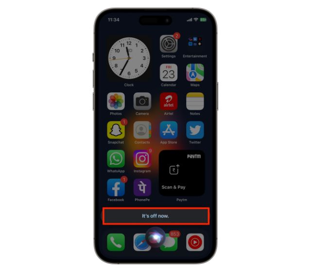 how to turn off flashlight in iphone 11