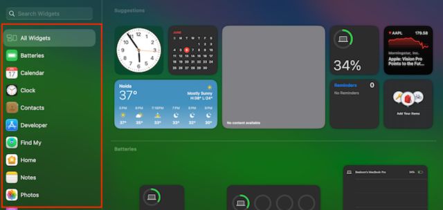 add widgets to mac's desktop