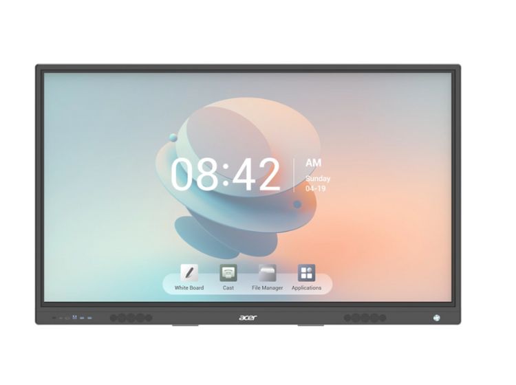 Acer Interactive Flat Panel Touch Series showcased with a white background
