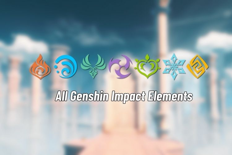جميع عناصر تأثير Genshin