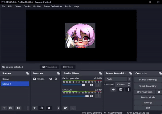 Animated gif in OBS Studio