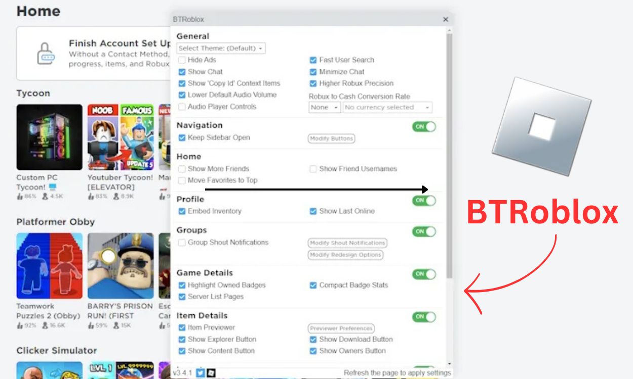 How to install and use btroblox extension 2025 beebom