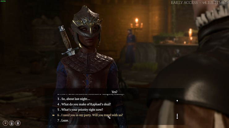 Change party member to Astarion in Baldur's Gate 3