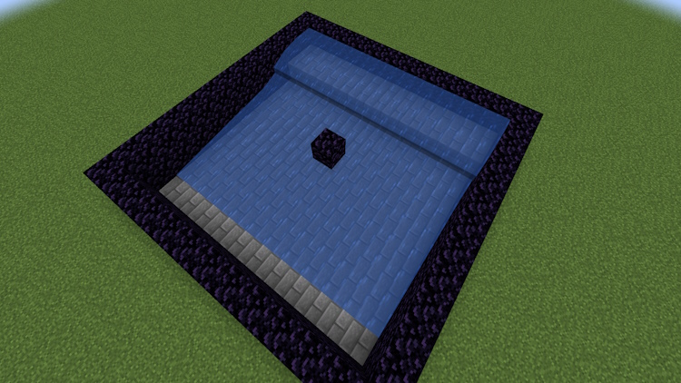 Added flowing water so all the drops from the cobblestone generator get collected in Minecraft