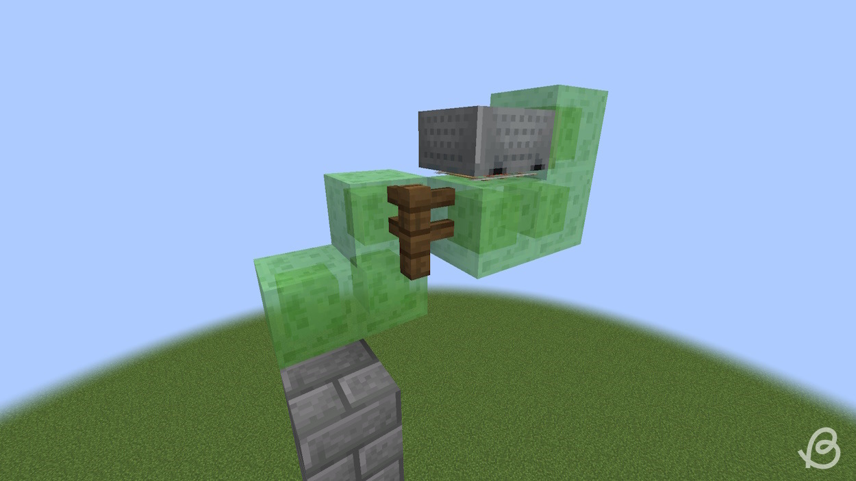 Add another L shape and place a rail with a minecart on top in Minecraft