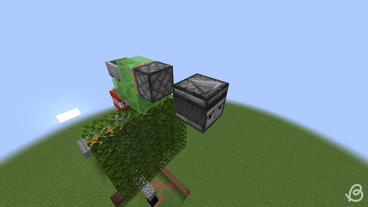 Observer placed a block apart from the sticky piston of the TNT duper
