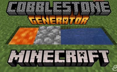 Simple cobblestone generator in Minecraft