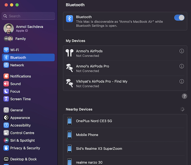 Connect airpods to online desktop