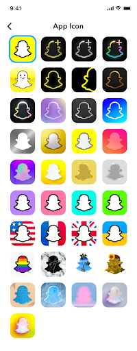 Custom app icons Snapchat Plus