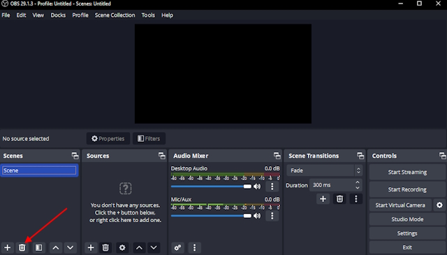 Delete Scene in OBS