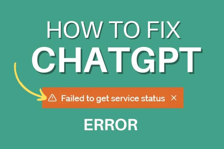 A featured image for the ChatGPT failed to get service status error