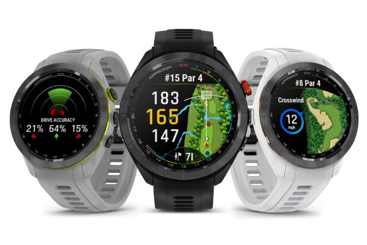 Garmin Approach S70 Series showcased with a white background