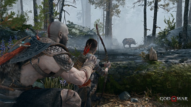 An in-game screenshot of God of War