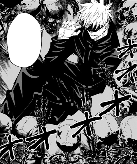 Gojo inside the Prison Realm in the Jujutsu Kaisen/JJK Manga