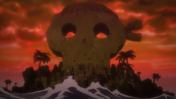 An image of Hachinosu Island in One Piece