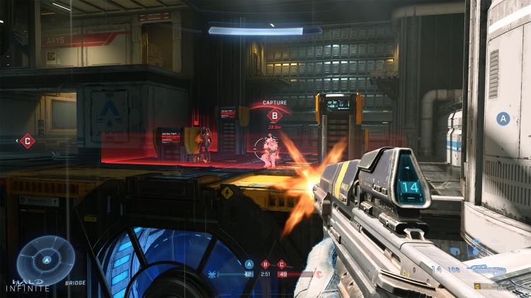 Een in-game screenshot van Halo Infinite voor de beste gratis stoomspellenlijst