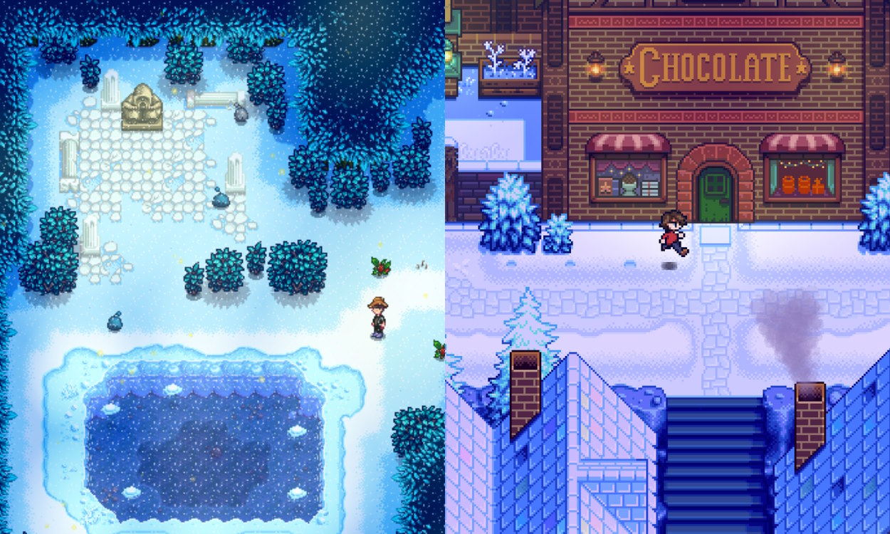 Comparing appearance between Stardew Valley and Haunted Chocolatier