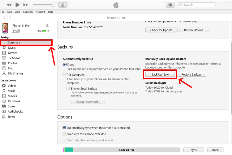 How to Backup iPhone to Computer using iTunes