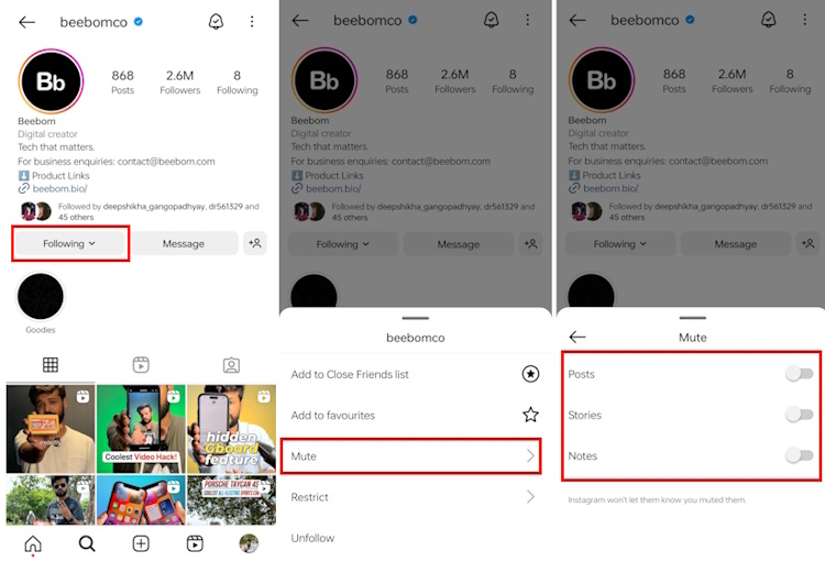 How to Mute Someone on Instagram (2024 Guide) Beebom
