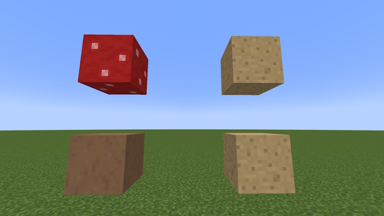 Hidden texture of mushroom blocks in Minecraft