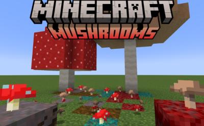 All types of mushrooms in Minecraft