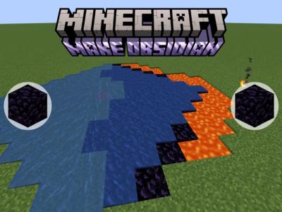 วิธีสร้าง Obsidian ใน Minecraft