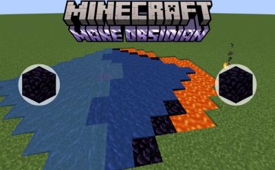 how to make obsidian in Minecraft
