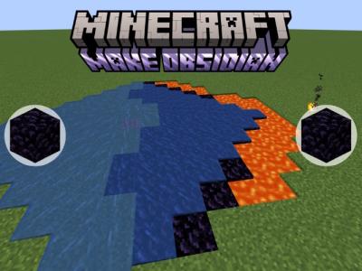 how to make obsidian in Minecraft