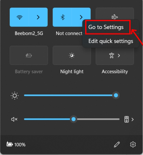 Bluetooth settings in Windows 11