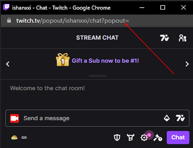 Popout chat url Twitch