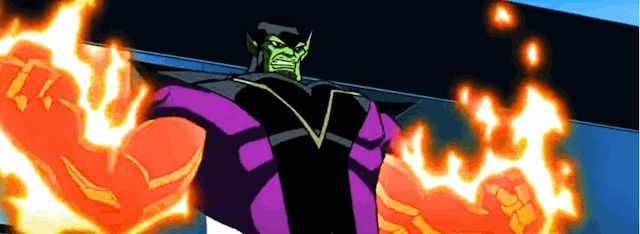 Super Skrull using Fantastic four like abilities