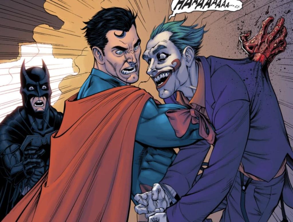 Superman killing Joker