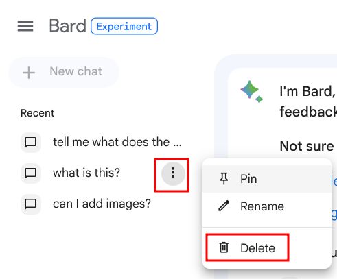  Delete Your Google Bard Chats