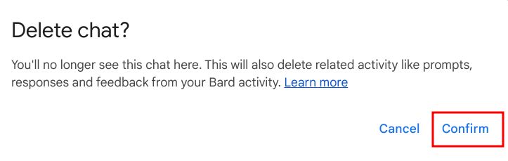  Delete Google Bard Chats