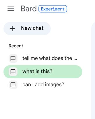 select your chat in google bard